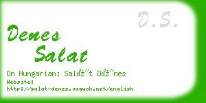 denes salat business card